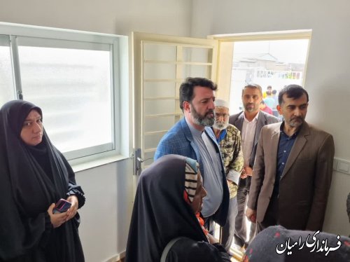 افتتاح متمرکز مسکن محرومین در شهرستان رامیان
