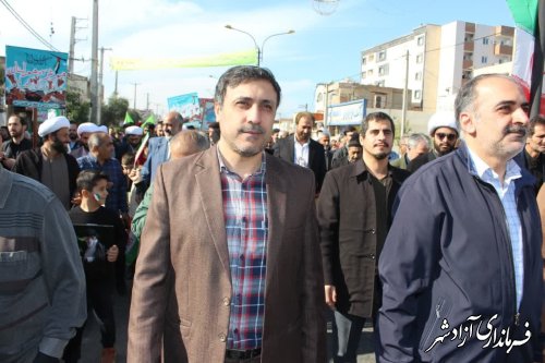 گزارش تصویری || مراسم راهپیمایی 22بهمن ماه شهرستان آزادشهر