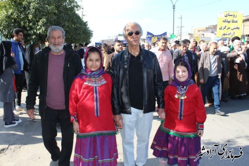 گزارش تصویری || مراسم راهپیمایی 22بهمن ماه شهرستان آزادشهر