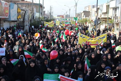 گزارش تصویری || مراسم راهپیمایی 22بهمن ماه شهرستان آزادشهر