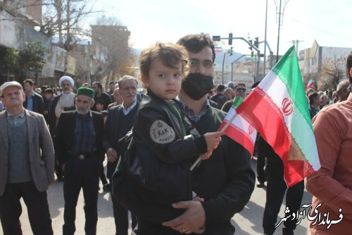 گزارش تصویری || مراسم راهپیمایی 22بهمن ماه شهرستان آزادشهر
