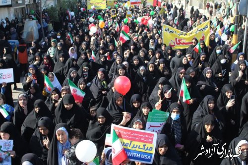 گزارش تصویری || مراسم راهپیمایی 22بهمن ماه شهرستان آزادشهر