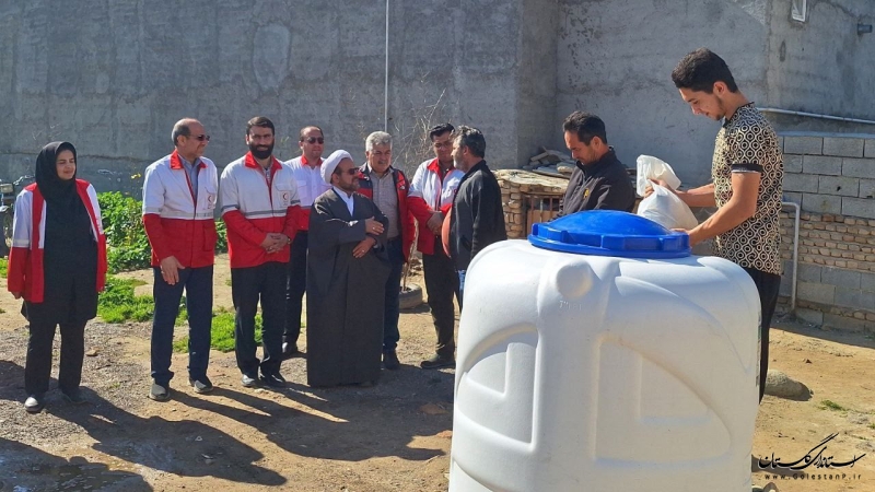 ادای نذر خدمت هلال احمر به اهالی روستای هاشمنلی ترکمن