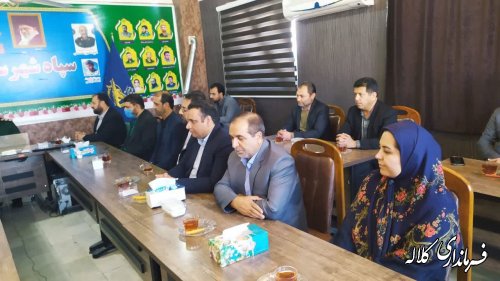 دیدار فرماندار با فرمانده سپاه شهرستان بمناسبت روز پاسدار