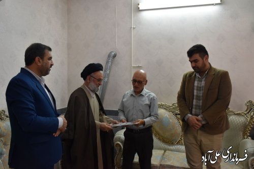 دیدار فرماندار وامام جمعه علی آبادکتول با جانبازان دفاع مقدس به مناسبت روز جانباز