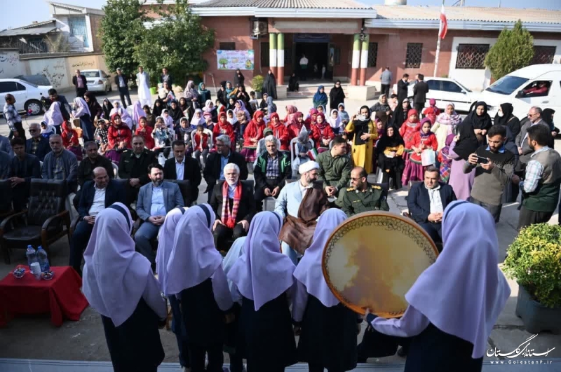 افتتاح 3 کلاس درس مدرسه قدس  روستای زینب آباد با حضور استاندار گلستان