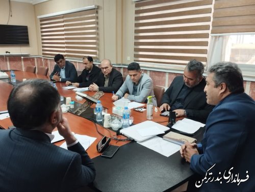 جلسه پیگیری اجرایی مصوبات سفر استاندار به شهرستان ترکمن