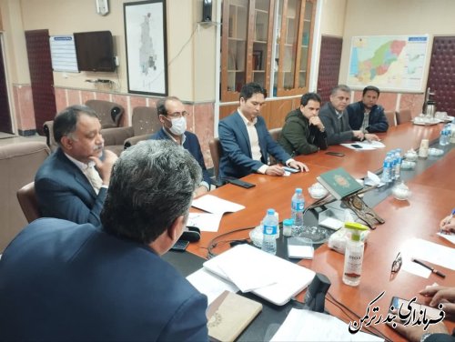 جلسه پیگیری اجرایی مصوبات سفر استاندار به شهرستان ترکمن