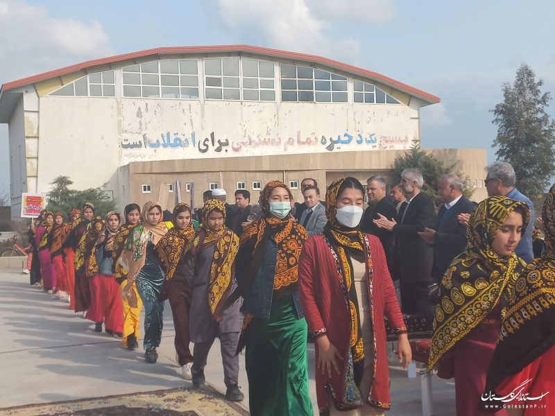 آیین افتتاحیه جشنواره فرهنگی ورزشی دختران آفتاب ایران «دآا » در شهرستان گمیشان