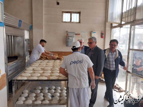 بازدید فرماندار گمیشان از واحد های خبازی و قنادی شهرستان