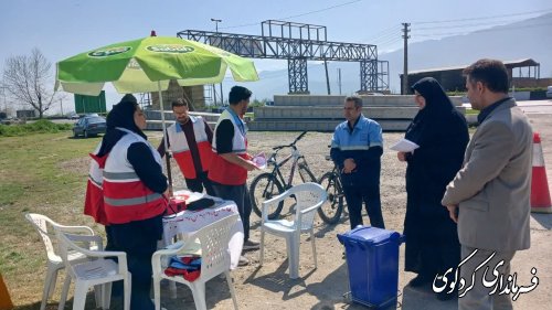بازدید فرماندار کردکوی  از اسکان مسافرین نوروزی