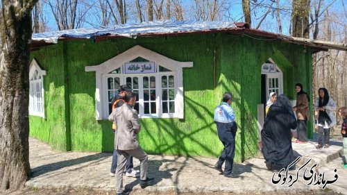 بازدید فرماندار کردکوی  از اسکان مسافرین نوروزی
