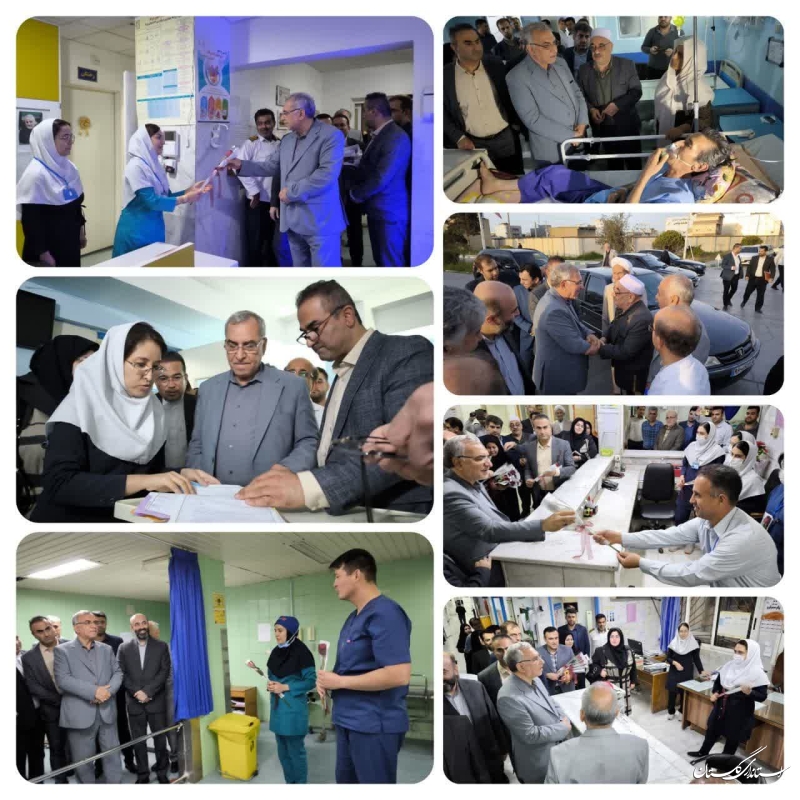 بازدید سرزده وزیر بهداشت از مرکز آموزشی درمانی آل جلیل آق قلا