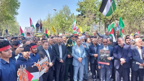 گزارش تصویری|| تجمع مردمی حمایت از عملیات غرور آفرین وعده صادق در گرگان