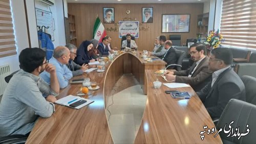 اولین جلسه کارگروه پسماند شهرستان مراوه‌تپه برگزار شد