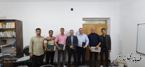 تجلیل بخشدار مرکزی بندرترکمن از شورای نمونه روستایی خواجه لر