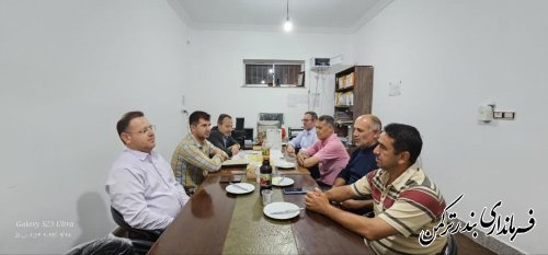 تجلیل بخشدار مرکزی بندرترکمن از شورای نمونه روستایی خواجه لر