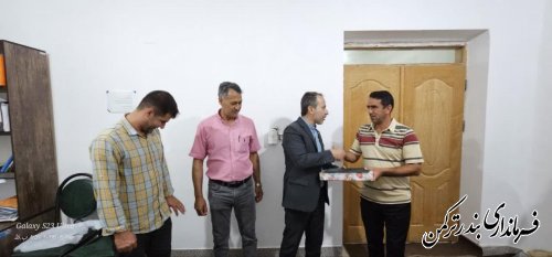 تجلیل بخشدار مرکزی بندرترکمن از شورای نمونه روستایی خواجه لر