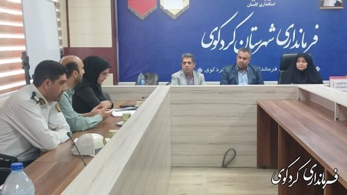 جلسه کارگروه کشاورزی و منابع با محوریت برداشت گندم و کلزا شهرستان کردکوی