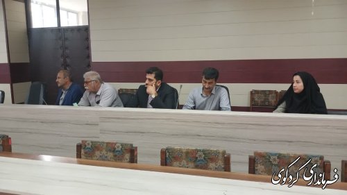 جلسه کارگروه کشاورزی و منابع با محوریت برداشت گندم و کلزا شهرستان کردکوی