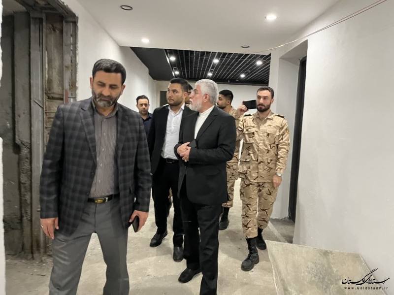 بازدید سر زده استاندار از پروژه موزه دفاع مقدس و مقاومت گلستان