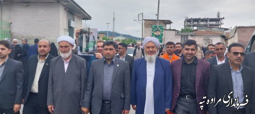 گزارش تصویری //حضور فرماندار شهرستان مراوه‌تپه در مراسم گرامیداشت شهید جمهور