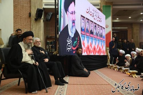 حضور فرماندار گالیکش و همراهان در مراسم گرامیداشت شهید جمهور در مصلی وحدت گرگان