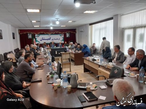 جلسه ستاد مراسم ارتحال حضرت امام (ره) شهرستان گمیشان