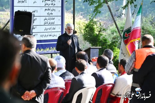 آئین افتتاح راه های روستایی در شهرستان علی آباد کتول برگزار شد