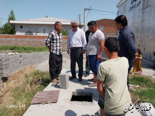 بازدید سرزده فرماندار گمیشان از وضعیت آب شرب روستای چارقلی