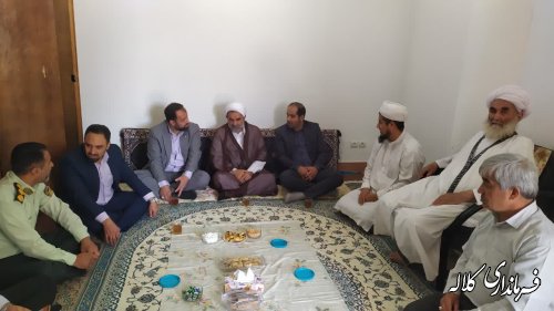 دیدار عیدانه فرماندار کلاله با ائمه جمعه اهل سنت