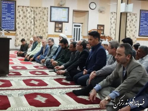 برگزاری مراسم چهلمین روز شهادت شهدای خدمت در شهر سیجوال بندرترکمن