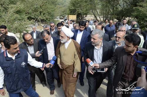 بازدید  دادستان کل کشور از مناطق سیل زده استان گلستان