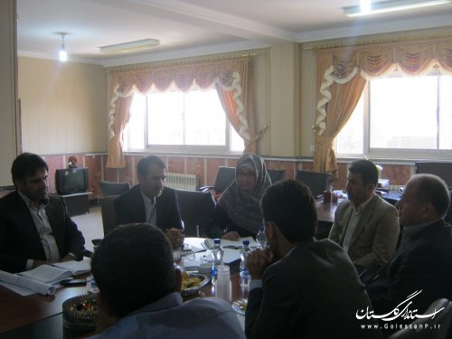 جلسه بررسی مشکلات خطوط ریلی در شهرستان ترکمن برگزار شد