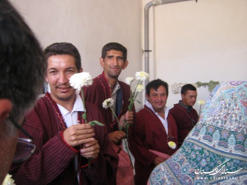 بازدید فرماندار شهرستان ترکمن از مرکز عقب ماندگی ذهنی بهزیستی