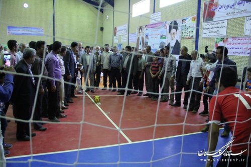 افتتاح سالن های ورزشی روستاهای قلی آباد و شموشک سفلی شهرستان گرگان