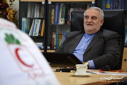 استاندار گلستان عضو داوطلب جمعیت هلال احمر شد