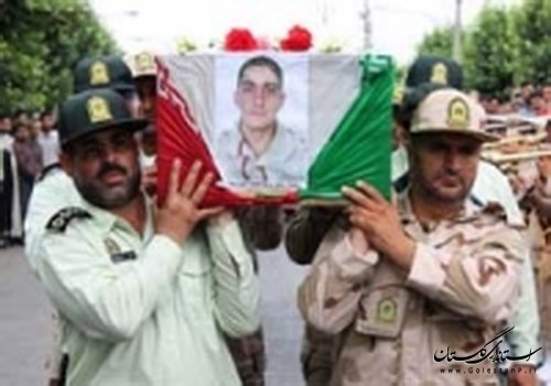 تشییع پیکر پاک سرباز شهید «یونس لگزایی» در مینودشت