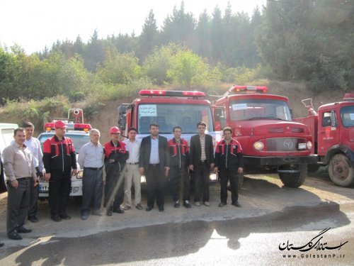 بازدید فرماندار شهرستان رامیان از آتش نشانی شهر رامیان