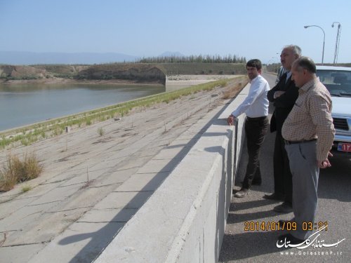 بازدید فرماندار کلاله از پروژه های شرکت آب منطقه ای در محدوده  این شهرستان