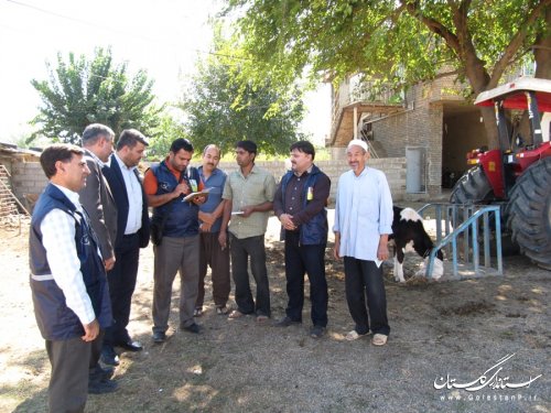 بازدید فرماندار شهرستان رامیان از روند آمار گیری سرشماری کشاورزی