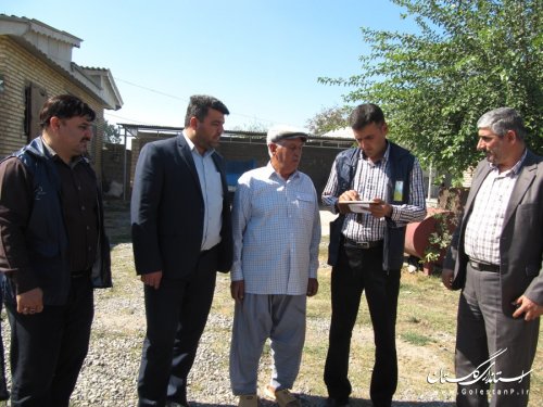 بازدید فرماندار شهرستان رامیان از روند آمار گیری سرشماری کشاورزی