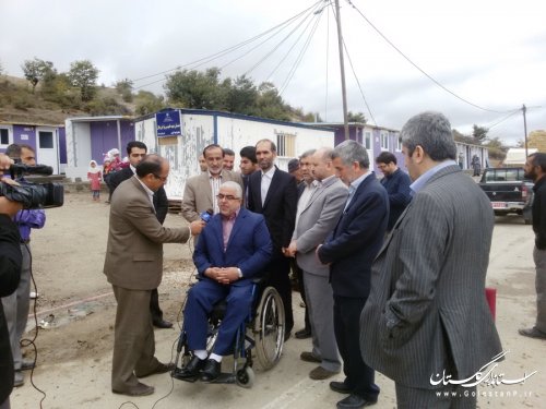 بازدید اعضای کمیسیون برنامه و بودجه مجلس از روستای نرگس چال آزادشهر