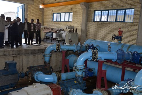 استاندار گلستان از پروژه های آبرسانی گرگان بازدید کرد