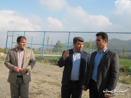 بازدید فرماندار رامیان از مجموعه ورزشی شهید رجبلو