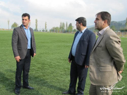 بازدید فرماندار رامیان از مجموعه ورزشی شهید رجبلو