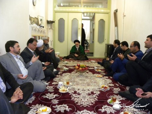 دیدار معاون سیاسی، امنیتی و اجتماعی استاندار گلستان با آیت الله حسینی شاهرودی