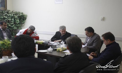 جلسه کارگروه عمران  ستاد هماهنگی سفر ریاست جمهوری به استان گلستان برگزار شد
