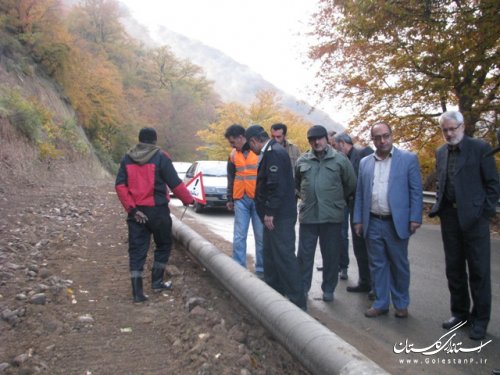 بازدید  فرماندار علی آباد کتول از پروژه گازرسانی روستاهای کوهستانی