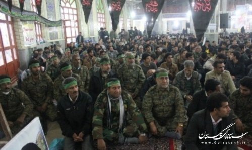 اجتماع بزرگ "شکوه مقاومت" بسیجیان شهرستان علی آبادکتول